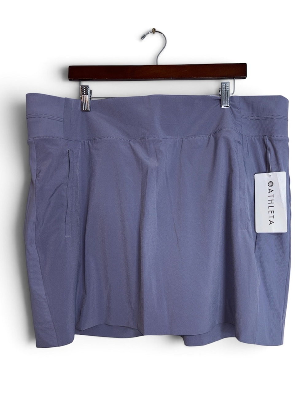 Athleta Skort Blue/Grey Pockets Size 22 Golf Pickleball Tennis